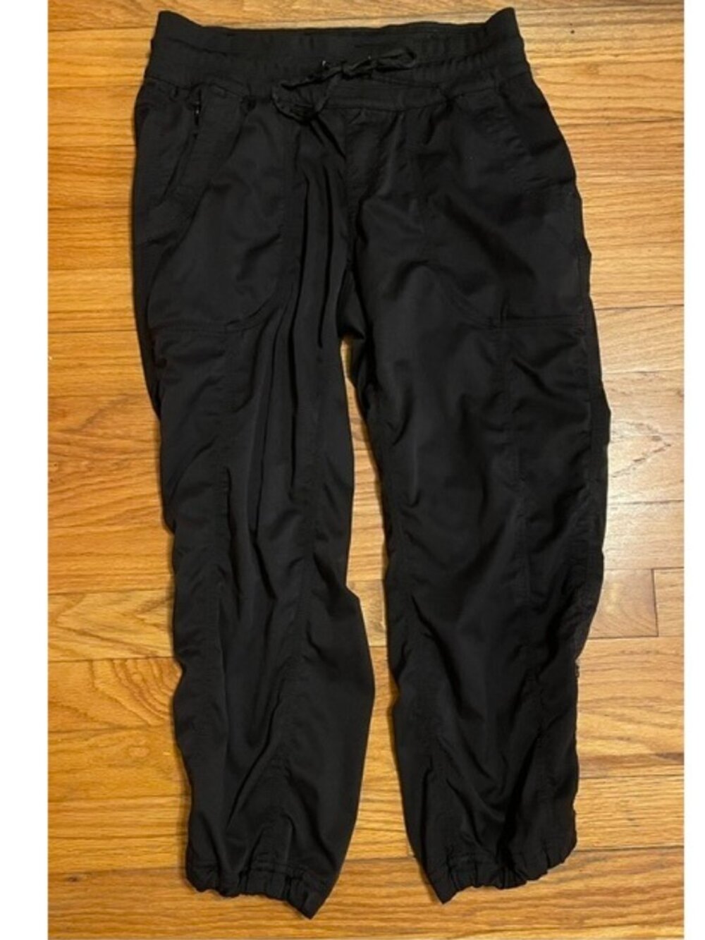 NORTH FACE women's cropped ankle nylon hiking pants black gorpcore SMALL